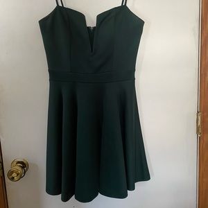 Charlotte Russe Plunge Skater Dress